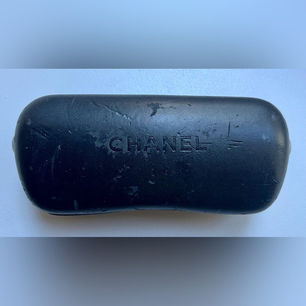 Chanel CC Black Sunglasses | Silver Tone Hardware with Chanel Case - Picture 11 of 12